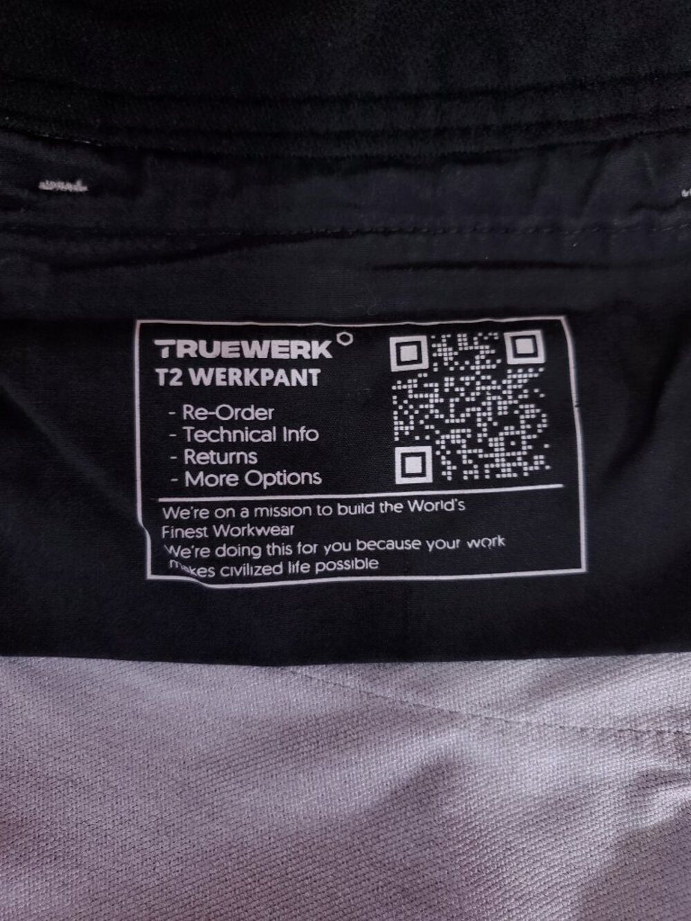 Truewerk T2 Werkpant Mens 42x30 Cargo Work Pants Utility Tactical Hiking Gray - Picture 10 of 15